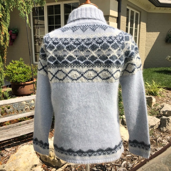 Valerie Stevens PM wool blend fair isle sweater - Picture 5 of 7